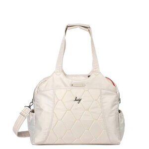 Lug Pontoon 2 Overnight Bag Pebble Icepop Stitch - Ivory/Cream